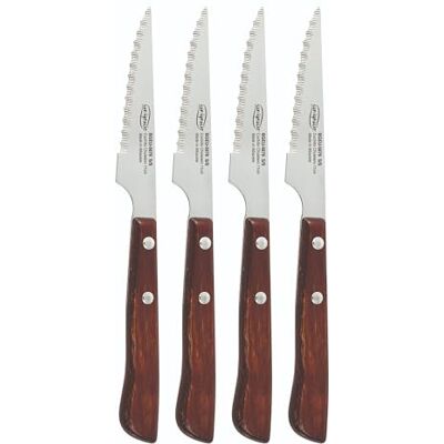 San Ignacio SET 4PS CHULETERO 11CM ACER.INOX MANGO MADERA ALCARAZ SG San Ignacio SET 4PS CHULETERO 11CM ACER.INOX MANGO MADERA ALCARAZ SG