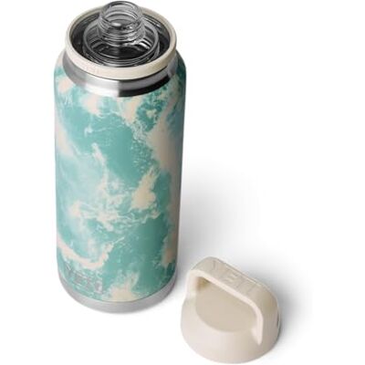 YETI Rambler Bottle Chug, Vaccum Insulated Stainless Steel Bottle with Leakproof Chug Cap, Sea View, 36 oz (1 L) YETI Rambler Bottle Chug, Vaccum Insulated Stainless Steel Bottle with Leakproof Chug Cap, Sea View, 36 oz (1 L)