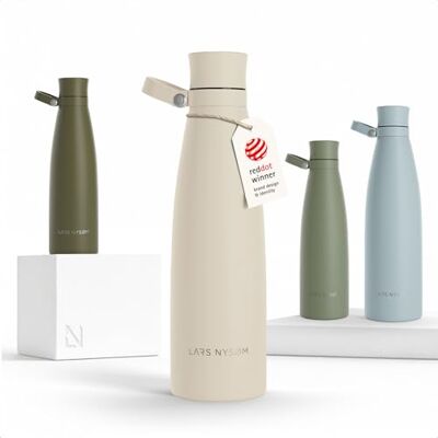 LARS NYSØM Botella de Acero Inoxidable Termica 750ml Botella Aislada Botella de Agua Termo Botellas para Bebidas 12h Caliente 24h Frío Cantimplora a Prueba de Fugas para Deportes Bicicleta LARS NYSØM Botella de Acero Inoxidable Termica 750ml Botella Aislada Botella de Agua Termo Botellas para Bebidas 12h Caliente 24h Frío Cantimplora a Prueba de Fugas para Deportes Bicicleta
