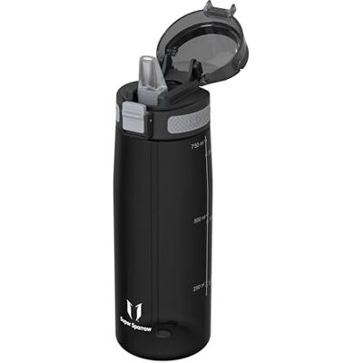Super Sparrow Sparrow Botella Agua Tritan Botellas Cantimplora con Pajita 500ml, 750ml, 1L, Sin Fugas, Lavavajillas, Ligera, Ergonómica, Flip Top, Sin BPA, Deporte, Niños, TouchSip Super Sparrow Sparrow Botella Agua Tritan Botellas Cantimplora con Pajita 500ml, 750ml, 1L, Sin Fugas, Lavavajillas, Ligera, Ergonómica, Flip Top, Sin BPA, Deporte, Niños, TouchSip