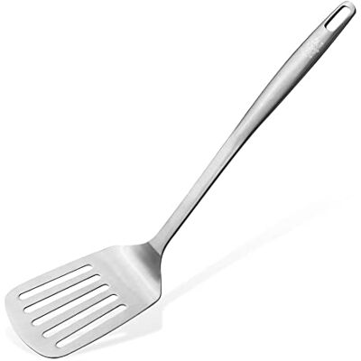 Stanley Espátula de acero inoxidable Espátula ranurada con acabado satinado Accesorio de cocina apto para lavavajillas. Stanley Espátula de acero inoxidable Espátula ranurada con acabado satinado Accesorio de cocina apto para lavavajillas.