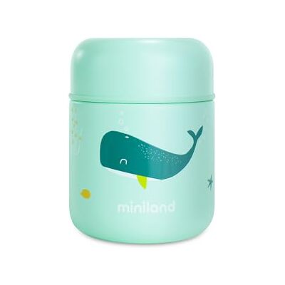 Miniland Termo Bebé para Comidas 280ml, +12h Frío y Calor Whaley Miniland Termo Bebé para Comidas 280ml, +12h Frío y Calor Whaley
