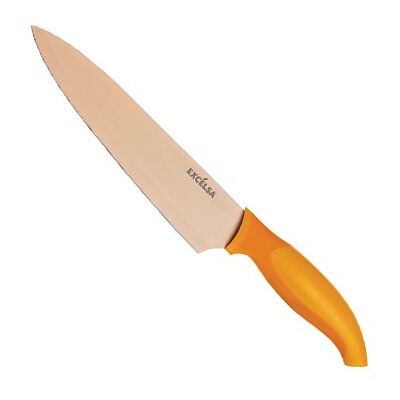 Excelsa Cuchillo Chef, Mango y Hoja de Colores, 20 cm, 6 Unidades Excelsa Cuchillo Chef, Mango y Hoja de Colores, 20 cm, 6 Unidades