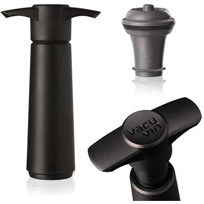 Vacu Vin Negro 1 Tapón de vino Bomba Vacu Vin Negro 1 Tapón de vino Bomba