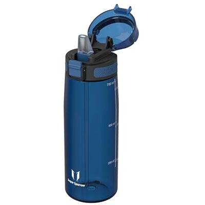 Super Sparrow Sparrow Botella Agua Tritan Botellas Cantimplora con Pajita 500ml, 750ml, 1L, Sin Fugas, Lavavajillas, Ligera, Ergonómica, Flip Top, Sin BPA, Deporte, Niños, TouchSip Super Sparrow Sparrow Botella Agua Tritan Botellas Cantimplora con Pajita 500ml, 750ml, 1L, Sin Fugas, Lavavajillas, Ligera, Ergonómica, Flip Top, Sin BPA, Deporte, Niños, TouchSip
