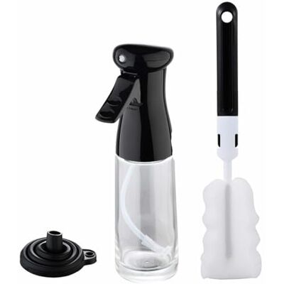 MasterPro Foodies Set de 3 Piezas Botellas/Pulverizador de Aceite/Vinagre/Limón de 200 ml + Embudo de Silicona Fabricado en Vidrio de Aceite Tapa Silicona MasterPro Foodies Set de 3 Piezas Botellas/Pulverizador de Aceite/Vinagre/Limón de 200 ml + Embudo de Silicona Fabricado en Vidrio de Aceite Tapa Silicona