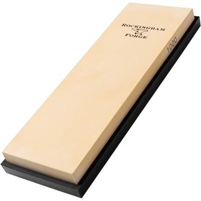 Rio SUPERSHARP Piedra de afilar, grano medio 1000 Piedra de afilar profesional con base antideslizante, 18 x 6 x 1,5 cm Afilador de cuchillos de cocina Rio SUPERSHARP Piedra de afilar, grano medio 1000 Piedra de afilar profesional con base antideslizante, 18 x 6 x 1,5 cm Afilador de cuchillos de cocina