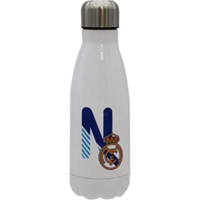 Real Madrid Letra N Botella de Acero Inoxidable Personalizada - Botella de Acero Inoxidable Real Madrid Letra N Botella de Acero Inoxidable Personalizada - Botella de Acero Inoxidable