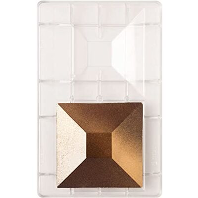 Generic - 2 Cavità Piatto Quadrato 12,5x12,5x2cm - Policarbonato - 2 - Chocolate mold Generic - 2 Cavità Piatto Quadrato 12,5x12,5x2cm - Policarbonato - 2 - Chocolate mold