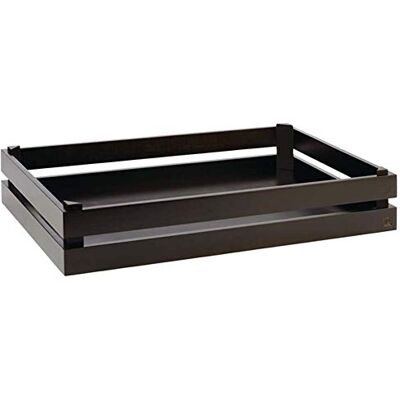 APS Caja de Madera – Super Caja de Madera de Acacia, Negro, 55,5 x 35 x 10,5 cm APS Caja de Madera – Super Caja de Madera de Acacia, Negro, 55,5 x 35 x 10,5 cm