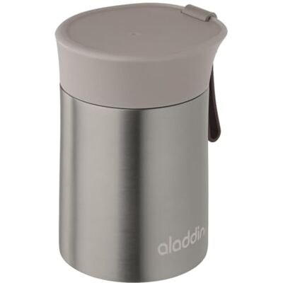 Stanley Aladdin Enjoy Thermavac Stainless Steel Food Jar 0.4L Mantiene el calor o el frío durante 5,5 Horas Fiambrera con Aislamiento al Vacío Correa de silicona Libre de BPA Stanley Aladdin Enjoy Thermavac Stainless Steel Food Jar 0.4L Mantiene el calor o el frío durante 5,5 Horas Fiambrera con Aislamiento al Vacío Correa de silicona Libre de BPA