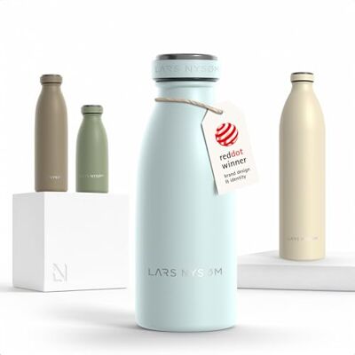 LARS NYSØM Botella Agua Acero Inoxidable 350ml Aislada Botella Termica Botella de Agua Termo Botellas para Bebidas 12h Caliente 24h Frío Cantimplora a Prueba de Fugas para Deportes Bicicleta LARS NYSØM Botella Agua Acero Inoxidable 350ml Aislada Botella Termica Botella de Agua Termo Botellas para Bebidas 12h Caliente 24h Frío Cantimplora a Prueba de Fugas para Deportes Bicicleta