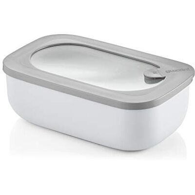 Guzzini Kitchen Active Design Recipiente hermético Rectangular para frigorífico/congelador/Horno de microondas, espalderas y Cuenco, 20 x 12 x 7 cm, 900 CC, Gris Guzzini Kitchen Active Design Recipiente hermético Rectangular para frigorífico/congelador/Horno de microondas, espalderas y Cuenco, 20 x 12 x 7 cm, 900 CC, Gris