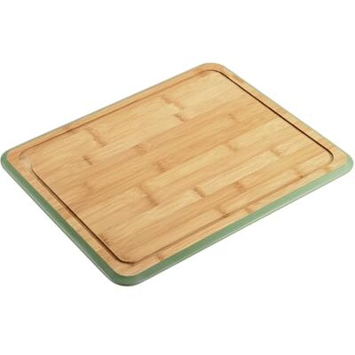 Kesper Tabla de cortar, material: bambú, tamaño: 40 x 30 x 1,6 cm, color: marrón, verde Kesper Tabla de cortar, material: bambú, tamaño: 40 x 30 x 1,6 cm, color: marrón, verde