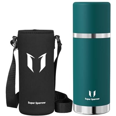 Super Sparrow Botella Termica 750ml Termo de Acero Inoxidable Cantimplora Sin BPA Termo Cafe Tapa Antifugas Que Sirve de Taza Se Mantiene Caliente 12 o Frío 24 Horas Super Sparrow Botella Termica 750ml Termo de Acero Inoxidable Cantimplora Sin BPA Termo Cafe Tapa Antifugas Que Sirve de Taza Se Mantiene Caliente 12 o Frío 24 Horas