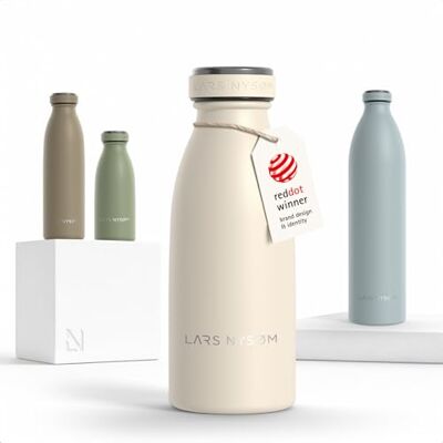 LARS NYSØM Botella Agua Acero Inoxidable 350ml Aislada Botella Termica Botella de Agua Termo Botellas para Bebidas 12h Caliente 24h Frío Cantimplora a Prueba de Fugas para Deportes Bicicleta LARS NYSØM Botella Agua Acero Inoxidable 350ml Aislada Botella Termica Botella de Agua Termo Botellas para Bebidas 12h Caliente 24h Frío Cantimplora a Prueba de Fugas para Deportes Bicicleta