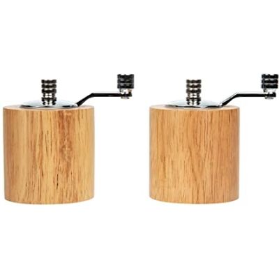 Olympia sal y pimienta Grinder Set, bambú (Pack de 2) Olympia sal y pimienta Grinder Set, bambú (Pack de 2)