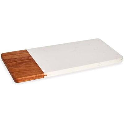 San Ignacio Tabla cortar madera y marmol blanco 30cm colección KINVARA San Ignacio Tabla cortar madera y marmol blanco 30cm colección KINVARA