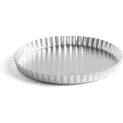 MARCATO Molde redondo festonado para tartas, aluminio, 26 cm, cocción uniforme, diseño decorativo MARCATO Molde redondo festonado para tartas, aluminio, 26 cm, cocción uniforme, diseño decorativo