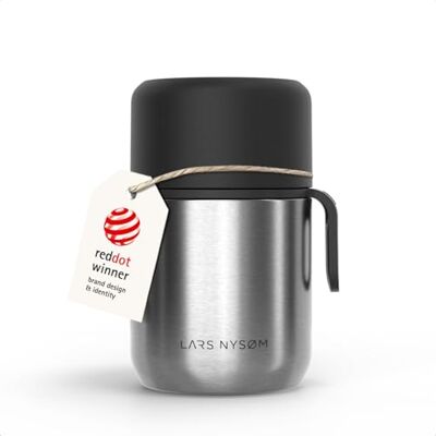 LARS NYSØM Tarro Térmico de Acero Inoxidable 500ml Termo Comida Caliente Recipiente Hermético para Comida 9h Caliente 12h Frío Termo de Boca Ancha para Sopas Trabajo y Viaje Fiambrera Termica LARS NYSØM Tarro Térmico de Acero Inoxidable 500ml Termo Comida Caliente Recipiente Hermético para Comida 9h Caliente 12h Frío Termo de Boca Ancha para Sopas Trabajo y Viaje Fiambrera Termica