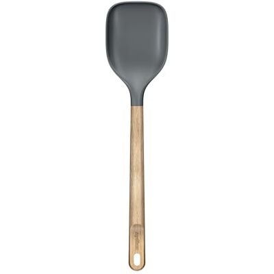 Zyliss Cuchara de Cocina de Madera de Roble Grande, Cuchara de Silicona con mango de madera de roble, Antiadherente, Flexible, PBT Resistente al Calor, Sin BPA, Utensilios de cocina profesional, 32 cm Zyliss Cuchara de Cocina de Madera de Roble Grande, Cuchara de Silicona con mango de madera de roble, Antiadherente, Flexible, PBT Resistente al Calor, Sin BPA, Utensilios de cocina profesional, 32 cm