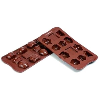 Molde de chocolate Silikomart - 195550 - 12 piezas Molde de chocolate Silikomart - 195550 - 12 piezas