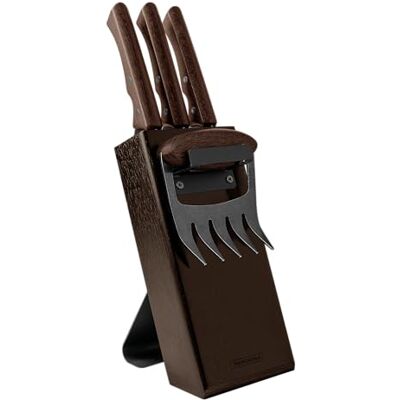 Tramontina Juego de Cuchillos Churrasco Black 5 pzas Acero inoxidable, Madera Tramontina Juego de Cuchillos Churrasco Black 5 pzas Acero inoxidable, Madera