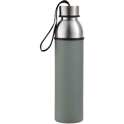 Botella de agua de acero inoxidable Bergner - 570ml, Verde mate Botella de agua de acero inoxidable Bergner - 570ml, Verde mate