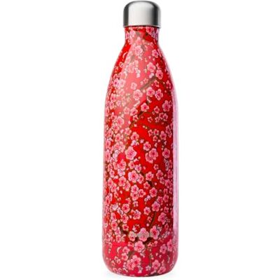 QWETCH Botella Térmica Originals Acero Inoxidable 1L Flowers Rojo 24h Frío y 12h Caliente Hermética, Sin BPA y Reutilizable Botella Isotérmica para Gimnasio, Oficina, Viajes y Senderismo QWETCH Botella Térmica Originals Acero Inoxidable 1L Flowers Rojo 24h Frío y 12h Caliente Hermética, Sin BPA y Reutilizable Botella Isotérmica para Gimnasio, Oficina, Viajes y Senderismo