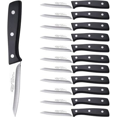 San Ignacio Cuchillo en Acero inoxidable EXPERT Cuchillo Pelador H.9cm, Juego de 12 San Ignacio Cuchillo en Acero inoxidable EXPERT Cuchillo Pelador H.9cm, Juego de 12