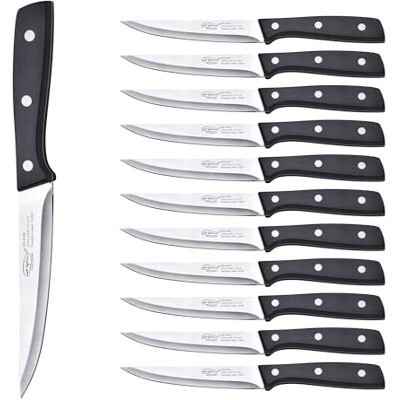 San Ignacio Cuchillo en Acero inoxidable EXPERT Cuchillo multiusos H.12,5cm, Juego de 12 San Ignacio Cuchillo en Acero inoxidable EXPERT Cuchillo multiusos H.12,5cm, Juego de 12
