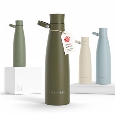 LARS NYSØM Botella de Acero Inoxidable Termica 750ml Botella Aislada Botella de Agua Termo Botellas para Bebidas 12h Caliente 24h Frío Cantimplora a Prueba de Fugas para Deportes Bicicleta LARS NYSØM Botella de Acero Inoxidable Termica 750ml Botella Aislada Botella de Agua Termo Botellas para Bebidas 12h Caliente 24h Frío Cantimplora a Prueba de Fugas para Deportes Bicicleta