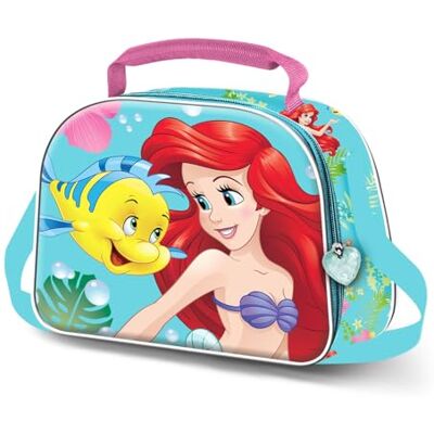 Disney Ariel Dive-3D Lonchera (26 x 20 cm), color turquesa Disney Ariel Dive-3D Lonchera (26 x 20 cm), color turquesa