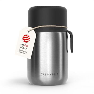 LARS NYSØM Tarro Térmico de Acero Inoxidable 700ml Termo Comida Caliente Recipiente Hermético para Comida 9h Caliente 12h Frío Termo de Boca Ancha para Sopas Trabajo y Viaje Fiambrera Termica LARS NYSØM Tarro Térmico de Acero Inoxidable 700ml Termo Comida Caliente Recipiente Hermético para Comida 9h Caliente 12h Frío Termo de Boca Ancha para Sopas Trabajo y Viaje Fiambrera Termica