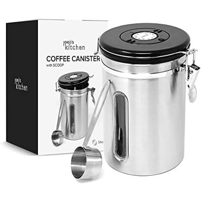 Generic - Premium Canister - Acero inoxidable - Hermético - Lata de Café Generic - Premium Canister - Acero inoxidable - Hermético - Lata de Café
