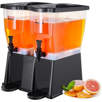 VEVOR Dispensador de Bebidas de 11 Litros para Fiestas, Dispensador de Jugo de Plástico con Tapa de Soporte, Dispensador de Agua de Jugo de Limonada de Té Helado, para Restaurantes, 450 x 415 x 530 mm VEVOR Dispensador de Bebidas de 11 Litros para Fiestas, Dispensador de Jugo de Plástico con Tapa de Soporte, Dispensador de Agua de Jugo de Limonada de Té Helado, para Restaurantes, 450 x 415 x 530 mm