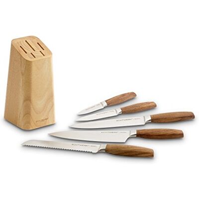 ECHTWERK - Classic Edition - beige - Set bloc de cuchillos ECHTWERK - Classic Edition - beige - Set bloc de cuchillos