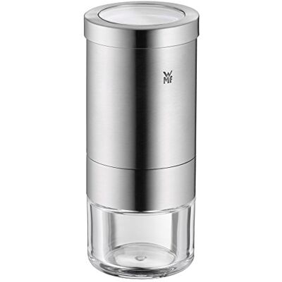 WMF Gourmet Molinillo para Hierbas aromáticas, Acero inoxidable Cromargan, Especiero con Molinillo de cerámica, cortador para hierbas secas y especias WMF Gourmet Molinillo para Hierbas aromáticas, Acero inoxidable Cromargan, Especiero con Molinillo de cerámica, cortador para hierbas secas y especias