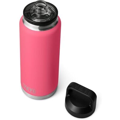 YETI Rambler Bottle Chug, Vacuum Insulated Stainless Steel Bottle with Chug Cap, Tropical Pink, 36 oz (1065 ml) YETI Rambler Bottle Chug, Vacuum Insulated Stainless Steel Bottle with Chug Cap, Tropical Pink, 36 oz (1065 ml)