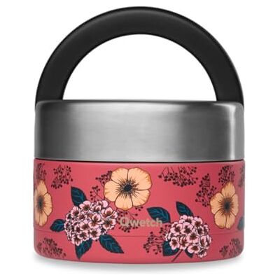 QWETCH Fiambrera Isotérmica Inox con Asa Acero Inoxidable 650ml Anémonas Caja Almuerzo 5h Caliente y 7h Fría Hermética, Sin BPA y Reutilizable Lunch Box para Oficina, Picnic, Senderismo QWETCH Fiambrera Isotérmica Inox con Asa Acero Inoxidable 650ml Anémonas Caja Almuerzo 5h Caliente y 7h Fría Hermética, Sin BPA y Reutilizable Lunch Box para Oficina, Picnic, Senderismo
