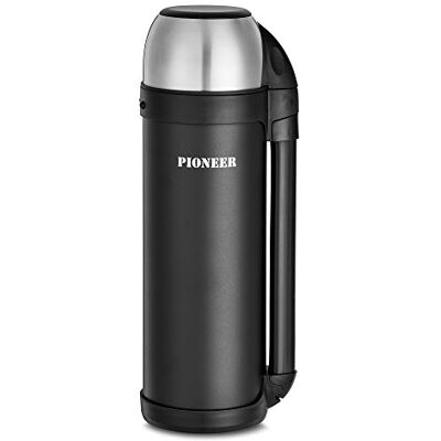 Pioneer Outdoor - Botella Aislante de Acero Inoxidable - 1,8L - Mantiene Líquidos Calientes o Fríos por 8 Horas Pioneer Outdoor - Botella Aislante de Acero Inoxidable - 1,8L - Mantiene Líquidos Calientes o Fríos por 8 Horas