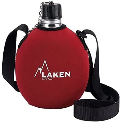 LAKEN M121582 Cantimplora aluminio con funda roja LAKEN M121582 Cantimplora aluminio con funda roja