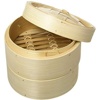 VOGUE Vaporera de bambú, de , utensilio de cocina, para verduras y panqueques VOGUE Vaporera de bambú, de , utensilio de cocina, para verduras y panqueques