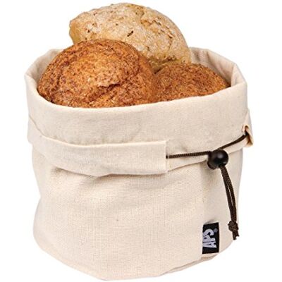 APS Bolsa para pan beige, incl. almohadilla térmica con bolas de cerámica y cordón de algodón, reutilizable, también puede usarse para panecillos, huevos, etc, Ø 19,0 cm APS Bolsa para pan beige, incl. almohadilla térmica con bolas de cerámica y cordón de algodón, reutilizable, también puede usarse para panecillos, huevos, etc, Ø 19,0 cm