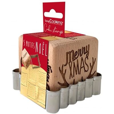 ScrapCooking 5 cortadores y almohadillas para galletas - Navidad ScrapCooking 5 cortadores y almohadillas para galletas - Navidad