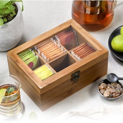Kesper Teebox Marrón - Contenedor de almacenamiento Kesper Teebox Marrón - Contenedor de almacenamiento