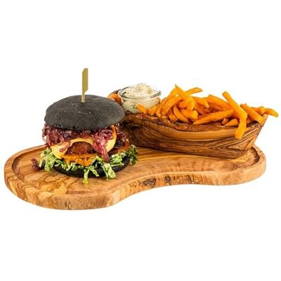 Tabla de servir Olive - Madera de oliva - Ranura para jugo - Única Tabla de servir Olive - Madera de oliva - Ranura para jugo - Única