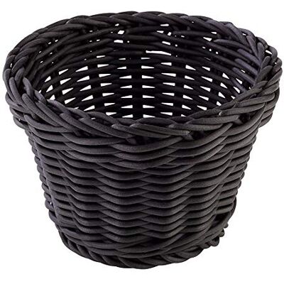 APS cesta, alrededor de polipropileno, negro, 13 cm de diámetro, altura: 10 cm APS cesta, alrededor de polipropileno, negro, 13 cm de diámetro, altura: 10 cm