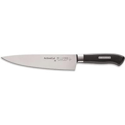 Dick GL213 Cuchillo de chef de corte activo (acero inoxidable, 21 cm de longitud), color negro Dick GL213 Cuchillo de chef de corte activo (acero inoxidable, 21 cm de longitud), color negro