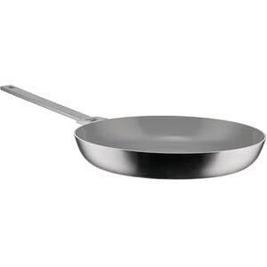 Alessi Convivio Cacerola de Mango Largo en Trilamina, Apta para Inducción, en Acero Inoxidable y PVD, Revestimiento Cerámico Interno Antiadherente, 28 cm, Satinado Alessi Convivio Cacerola de Mango Largo en Trilamina, Apta para Inducción, en Acero Inoxidable y PVD, Revestimiento Cerámico Interno Antiadherente, 28 cm, Satinado
